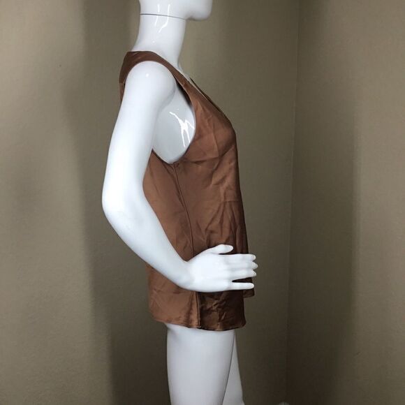 Halogen V-Neck Satin Tank C4 - Picture 4 of 7